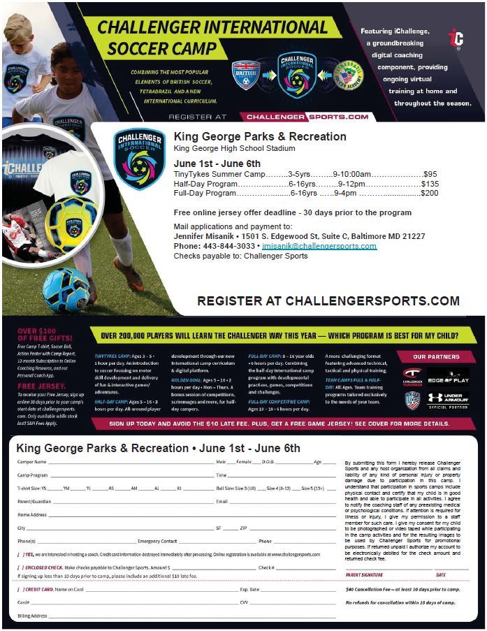 2020 Challenger British Soccer Camp