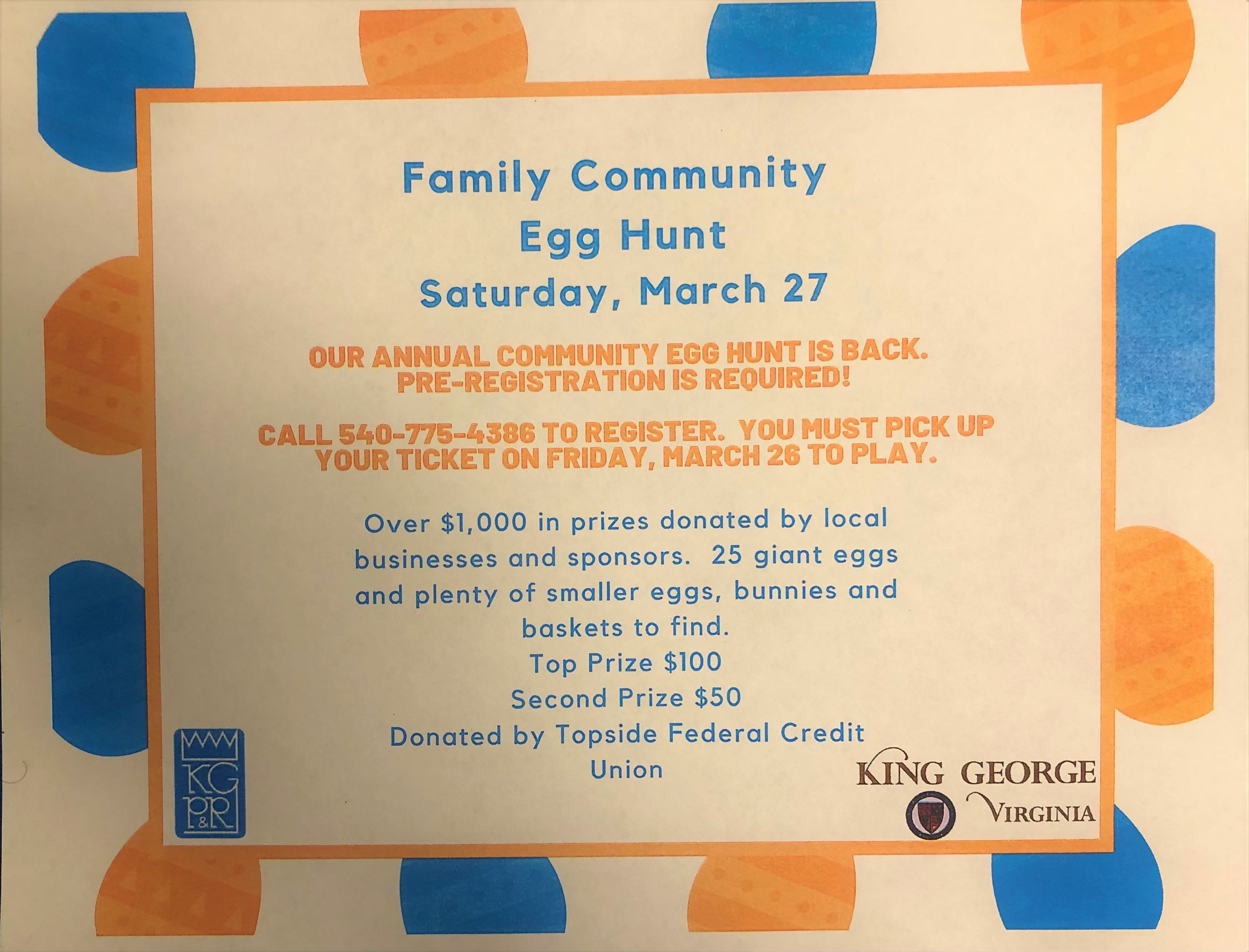 2021 Family Community Egg Hunt